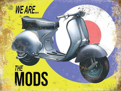 Metalowy plakat reklamowy blacha tin sign Vespa to mój cel Prezent