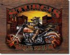 Metalowy plakat reklamowy blacha tin sign USA Tydzień motocyklistów w Sturgis Dziki Bill Prezent #1398