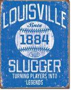 Drużyna Baseballowa Louisville Slugger Metalowy plakat  blacha tin sign USA