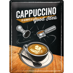 Metalowy plakat szyld blacha tin signs reklama Cappuccino Prezent