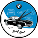Metalowy zegar ścienny BMW 507 Turing Sport