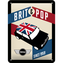MINI - Brit Pop Metalowy mały szyld blacha tin sign