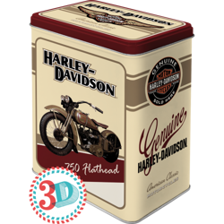 Metalowa puszka 3 litry Harley-Davidson 750 Flathead