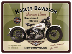 Metalowy szyld blacha tin signs Harley Davidson Knuclehead 1906 Prezent