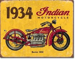 Metalowy szyld plakat reklamowy blacha tin sign USA Indian Seria 402